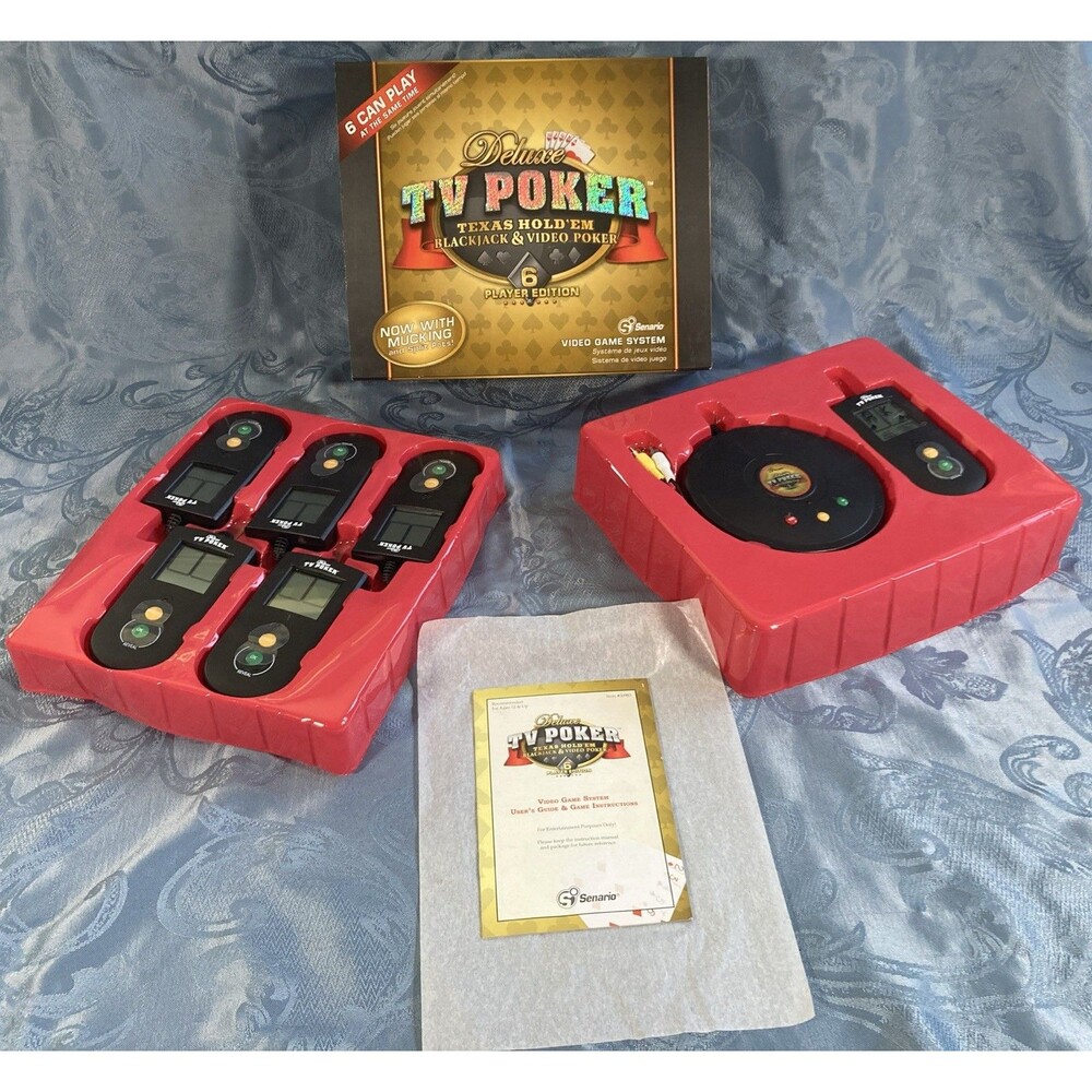 Deluxe TV Poker Texas Hold'em, Blackjack & Video Poker • Appears Unused
